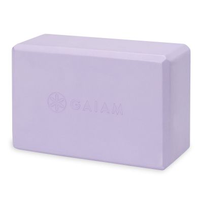 5. GAIAM Lilac Point Foam Yoga Cube 63748