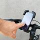 16. Wozinsky strong phone holder for bicycle, motorcycle, scooter handlebars, black (WBHBK6)