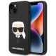 Karl Lagerfeld Silicone Karl`s Head Case for iPhone 13 / 14 / 15 - Black