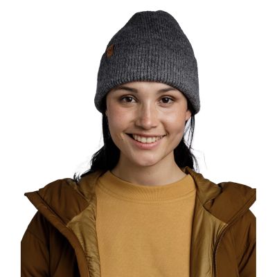 2. Buff Marin Knitted Hat Beanie 13232490110 Grey One Size