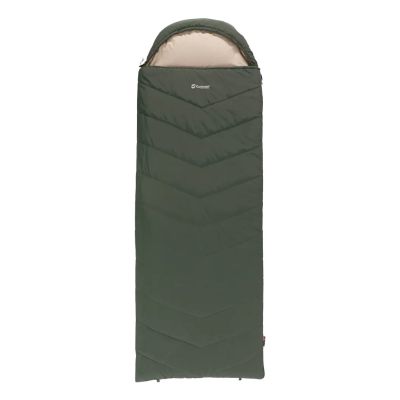 Outwell Caldera Lux Adult Semi-Rectangular Sleeping Bag Polyester Green
