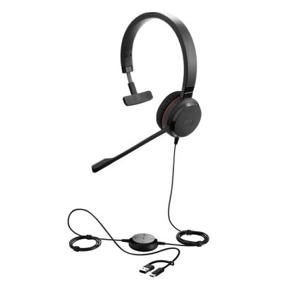 5. Jabra Evolve 30 II MS Mono Headset USB C/A and 3.5mm Jack