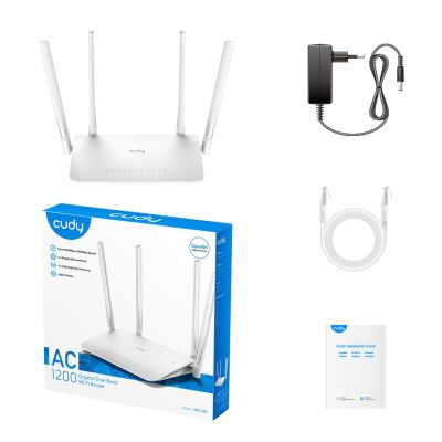 4. CUDY WR1300 LAN Gigabit AC1200 Dual Band WiFi Mesh Router