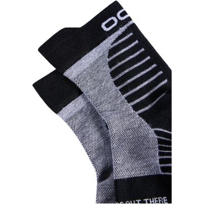 3. Black PERFORMANCE MERINO TRAIL quarter socks