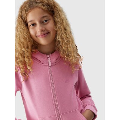 3. Girls' sweatshirt with a hood, 4F Junior
