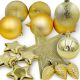 3. DECORATIVE PLASTIC BAUBLE SAFE 40 PCS GOLD MICA