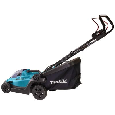 16. Makita DLM330RT Battery-Powered Push Lawn Mower, Black, Blue