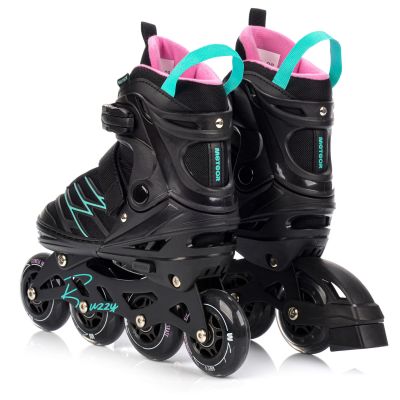 5. Meteor Roller Skates L 38-43 Buzzy Black/Pink/Mint