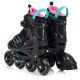 5. Meteor Roller Skates L 38-43 Buzzy Black/Pink/Mint