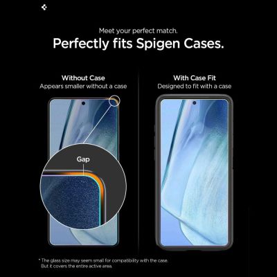 10. Spigen Glas.tR EZ Fit Pro AC Anti Reflection Tempered Glass 2-Pack for Samsung Galaxy S26
