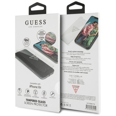 2. Guess Invisible Logo Tempered Glass for iPhone Xr