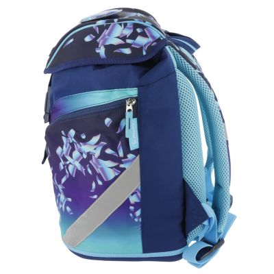 16. Herlitz SoftLight Plus Greenline Blue Ice School Backpack Set Girl Polyester Blue, Navy (Navy)
