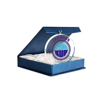 Glass Medal with Case and Luxorjet Print