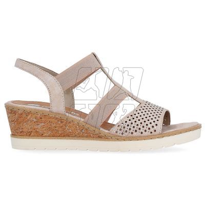 14. Comfortable wedge sandals Remonte W RKR667, pink gold