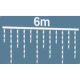 24. CHRISTMAS TREE LIGHTS OUTDOOR LIGHT CURTAIN 180 LED CONTROLLER TIMER COLD WHITE GREEN CABLE