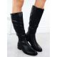 5. Jezzi ASA198-19 women's black leather boots