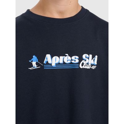 5. Longsleeve regular with print for boys 4F 4FJRAW25TLONM587-31S