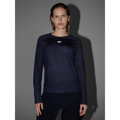 2. Women's quick-drying cycling longsleeve 4F 4FWSS25TFLOF344-20A