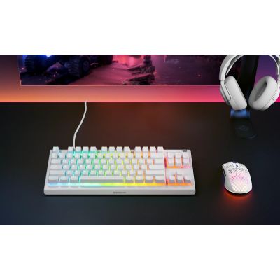 4. SteelSeries Apex 3 TKL US keyboard, white