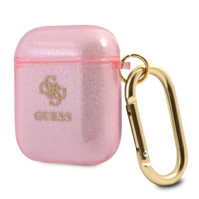 3. Guess GUA2UCG4GP AirPods cover pink/pink Glitter Collection