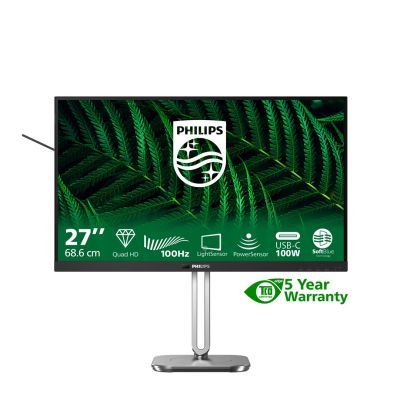 7. Monitor Philips 27B2G5601/00 27" IPS 16:9 60Hz 4ms 2560x1440 300cd/m2 HDMI:1 Silver