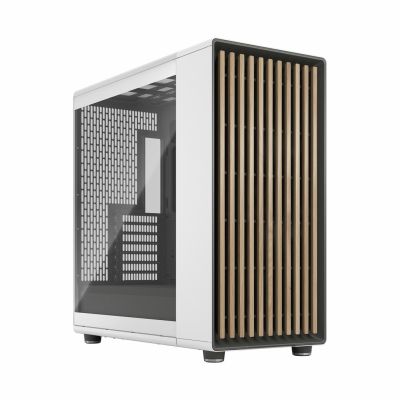 Fractal Design North XL Midi Chalk TG Clear Case (White, Transparent Side)