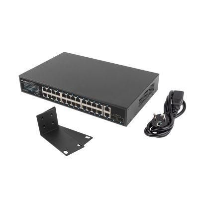 11. LANBERG SWITCH POE RACK 19" 24X 1GB POE+/2X GB/2X SFP 360W RSGE-24P-2GE-2S-360