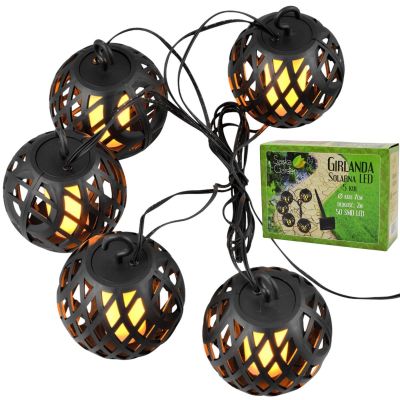 49. SOLAR LAMP FIREBALLS 7CM 5PCS