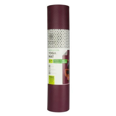 15. GAIAM Earth Lovers Double-Sided Yoga Mat 5 MM 62254