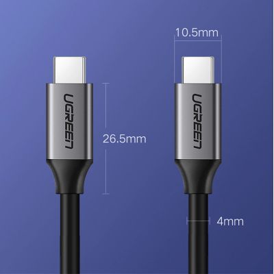 9. Ugreen US161 50751 USB-C 3.1 / USB-C 3.1 Cable 1.5m - Gray