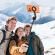 16. Tech-Protect L10S Bluetooth Selfie Stick Tripod - Black and Orange