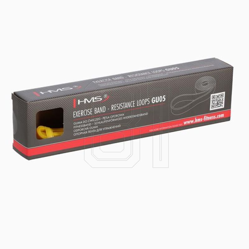 22. Exercise rubbers HMS GU05 YELLOW 6.4 x 4.5 x 2080 MM 17-33-020