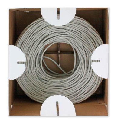 5. TECHLY TWISTED PAIR U/UTP CAT6 WIRE 305M CCA GRAY ITP6-CCA-305-GY