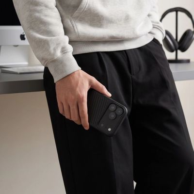 6. Tech-Protect MagCam MagSafe Carbon Case for iPhone 18 Pro / 17 Pro - Black