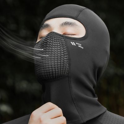 4. Rockbros LF25699 Fleece Bicycle Balaclava - Black