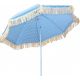 3. BEACH AND GARDEN UMBRELLA WITH FRINGE 174 CM BLUE