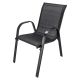 3. Classic Black Forest textile garden furniture set, two chairs + black table
