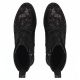 5. Women's leather ankle boots with floral pattern, black Filippo DBT8283
