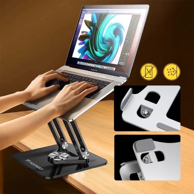 8. Wozinsky WRS-CPY84SB 360 Aluminum Laptop and Tablet Stand + Free Smartphone Stand - Black