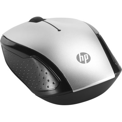 5. HP Maus 200 Kabellos USB-A 3-Tasten Silver/Schwarz