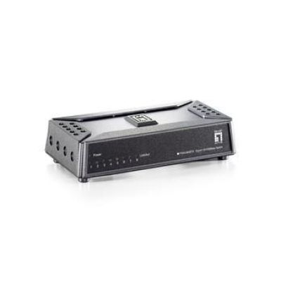 LevelOne FSW-0808TX Network Switch Unmanaged Fast Ethernet (10/100) Gray