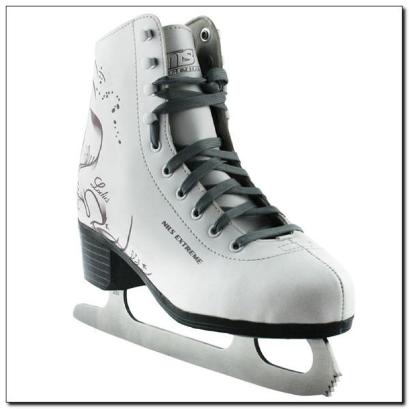 5. Nils Extreme Figure Skates white size 40 NF496S