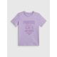 5. Girls' regular printed T-shirt 4F 4FJRAW26TTSHF4240-52S