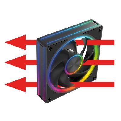 9. MODECOM VOLCANO LOOP 120 ARGB FAN BLACK