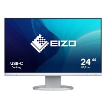 Eizo FlexScan EV2480-WT monitor - 60 cm (23.8 Zoll), LED, IPS-Panel, Höhenverstellung, Pivot, Lautsprecher, USB-C, DisplayPort, HDMI