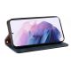 10. Magnet Strap Case Case for Samsung Galaxy S22 + (S22 Plus) Pouch Wallet + Mini Lanyard Pendant Blue
