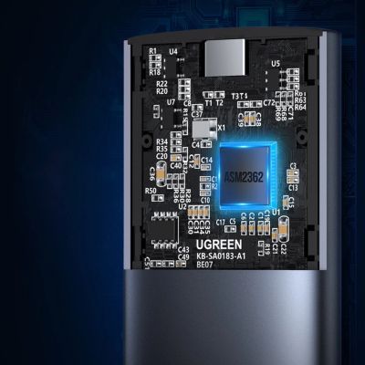 5. Ugreen Hard Drive Bay M.2 B-Key SATA 3.0 5Gbps Gray + USB Type C Cable (CM400)