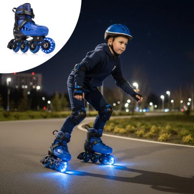 21. Meteor S 30-33 Loky Roller Skates Black/Blue