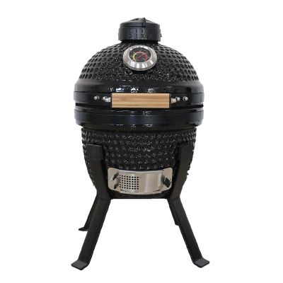 Kamado Bono Picnic Ceramic Grill 13” Kamado barbecue/grill Cart Charcoal (fuel) Black