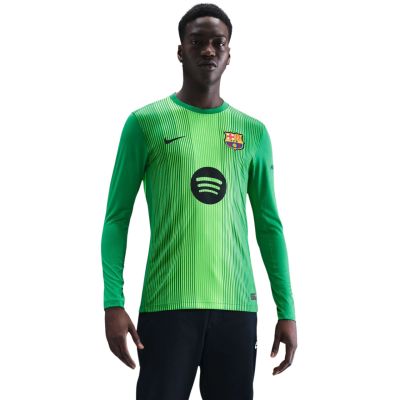 Nike FC Barcelona 2025/26 Stadium Goalkeeper Men's Jersey Green HQ0477 311